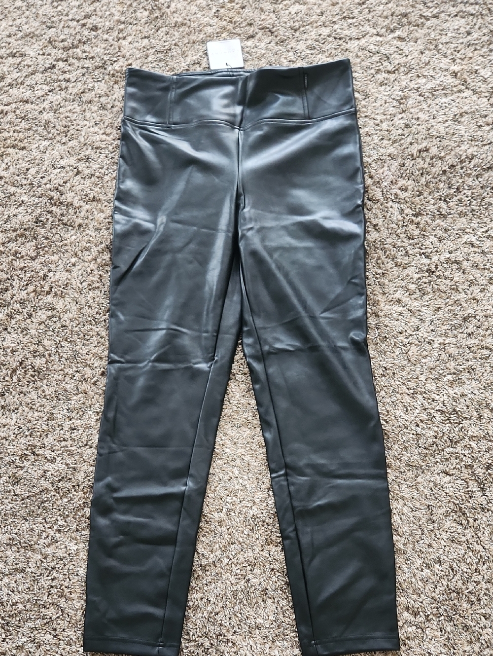 Laundry By Shelli Segal Black Faux Leather Leggings